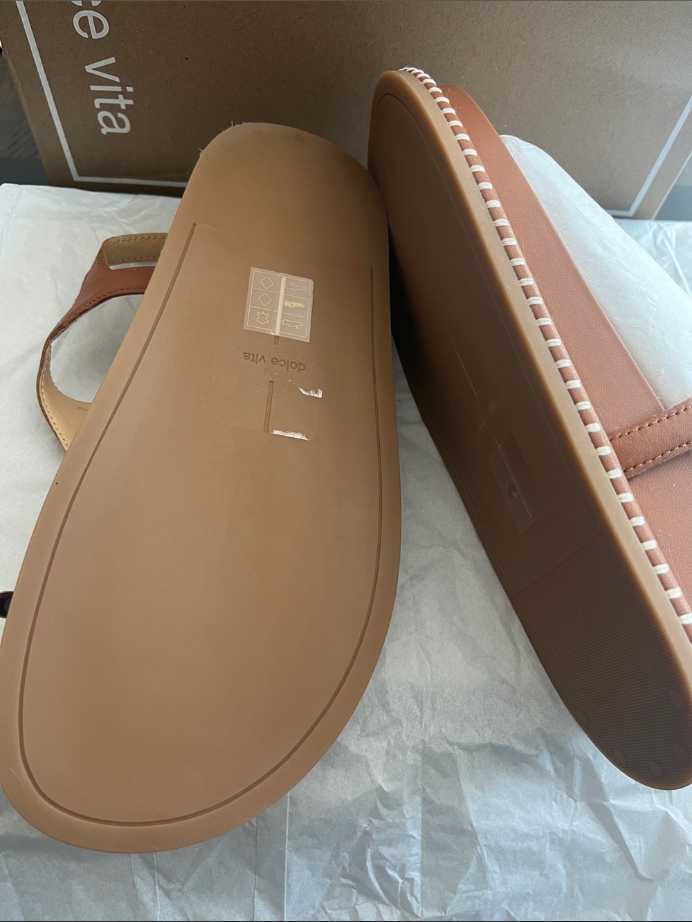Dolce Vita Brown Saddle Leather Stefan Sandal - Picture 5 of 9